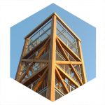 azobe hardhout houtconstructie uitkijktoren